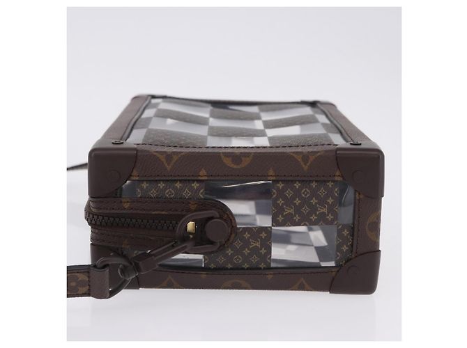 LOUIS VUITTON Monogram Chess Slim Soft Trunk Bag M20871 LV Auth 195571SAM Monogramma - vista 4