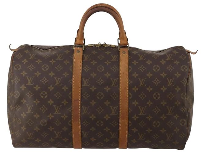 LOUIS VUITTON Monogram Keepall 45 Boston Bag M41428 LV Auth 197500 Monograma - vista 13