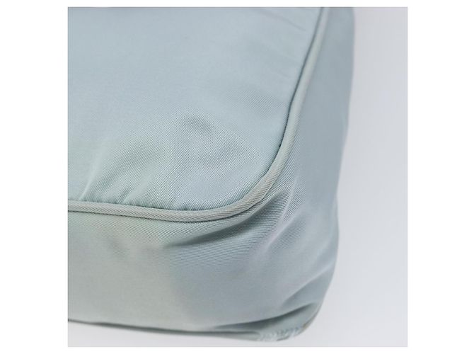 PRADA Accessory Pouch Nylon Light Blue Silver Auth 200143 Silvery - view 15