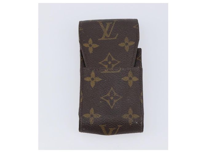 LOUIS VUITTON Monogram Damier Ebene Etui Cigarette Case 3 Set LV Auth BA14540 Monograma - vista 14