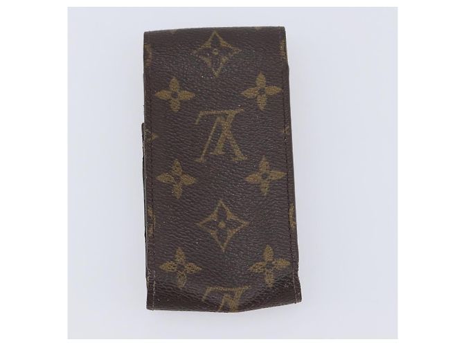 LOUIS VUITTON Monogram Damier Ebene Etui Cigarette Case 3 Set LV Auth BA14540 Monograma - vista 15
