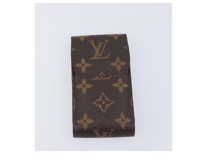 LOUIS VUITTON Monogram Damier Ebene Etui Cigarette Case 3 Set LV Auth BA14540 Monograma - vista 2