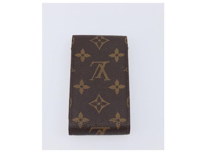 LOUIS VUITTON Monogram Damier Ebene Etui Cigarette Case 3 Set LV Auth BA14540 Monograma - vista 3