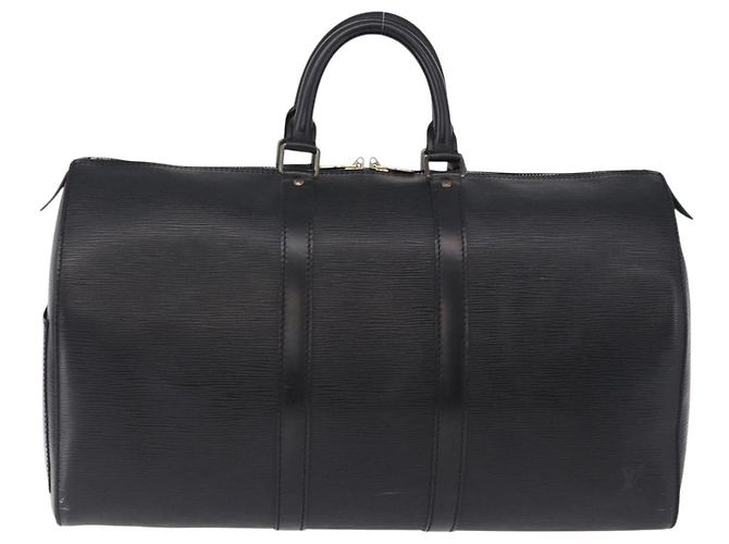 LOUIS VUITTON Epi Keepall 45 Boston Bag Black M42972 LV Auth 194748 Nero - vista 2