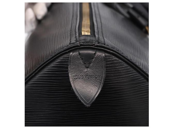 LOUIS VUITTON Epi Keepall 45 Boston Bag Black M42972 LV Auth 194748 Nero - vista 20