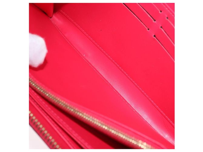 LOUIS VUITTON Monogram Vernis Zippy Long Wallet Pink M93058 LV Auth 196066V Rosa - vista 10