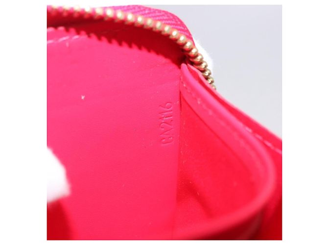 LOUIS VUITTON Monogram Vernis Zippy Long Wallet Pink M93058 LV Auth 196066V Rosa - vista 12