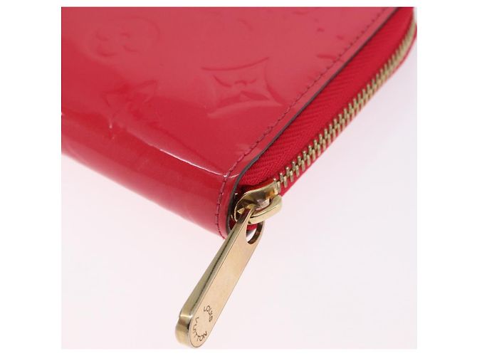LOUIS VUITTON Monogram Vernis Zippy Long Wallet Pink M93058 LV Auth 196066V Rosa - vista 16