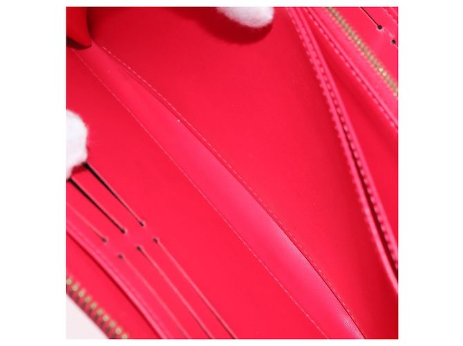 LOUIS VUITTON Monogram Vernis Zippy Long Wallet Pink M93058 LV Auth 196066V Rosa - vista 19