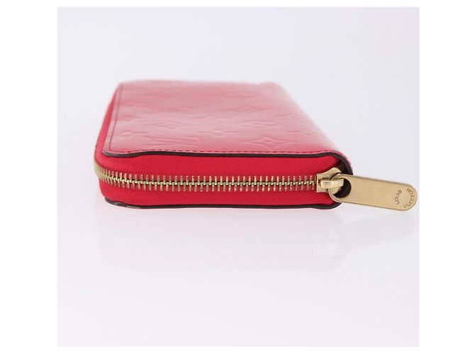 LOUIS VUITTON Monogram Vernis Zippy Long Wallet Pink M93058 LV Auth 196066V Rosa - vista 4
