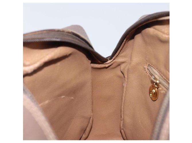 Borsa GUCCI GG Supreme Web Sherry Line PVC Beige Gold 001 113 6472 Auth 199679 D'oro - vue 22