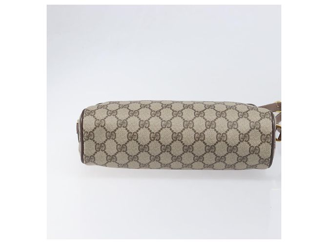 Borsa GUCCI GG Supreme Web Sherry Line PVC Beige Gold 001 113 6472 Auth 199679 D'oro - vue 5
