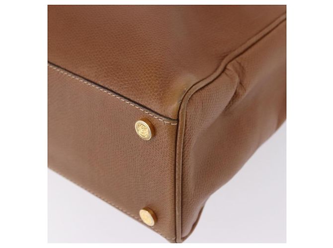 Borsa a mano LOEWE in pelle 2way marrone oro autentica 197164 D'oro - vista 10