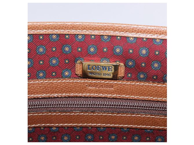 Borsa a mano LOEWE in pelle 2way marrone oro autentica 197164 D'oro - vista 11