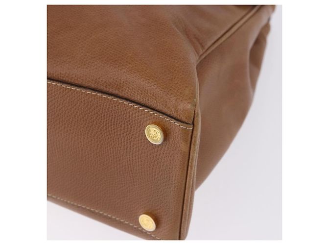 Borsa a mano LOEWE in pelle 2way marrone oro autentica 197164 D'oro - vista 16