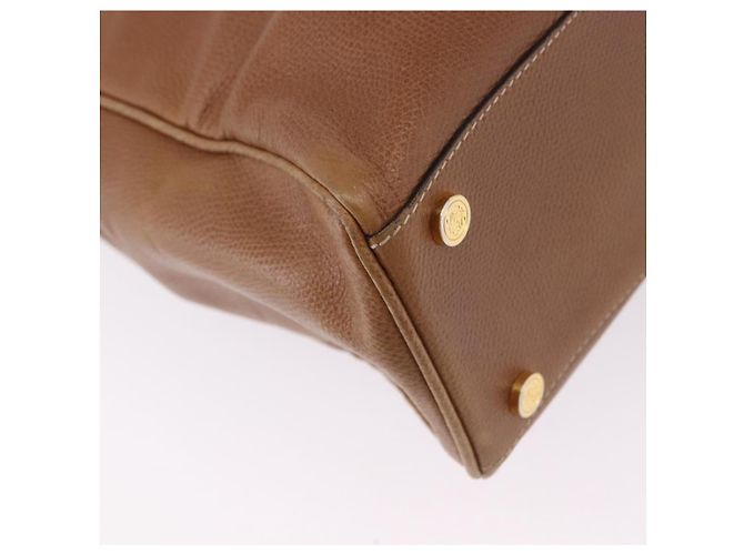 Borsa a mano LOEWE in pelle 2way marrone oro autentica 197164 D'oro - vista 17