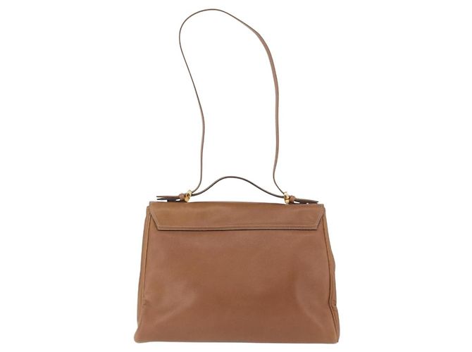 Borsa a mano LOEWE in pelle 2way marrone oro autentica 197164 D'oro - vista 2