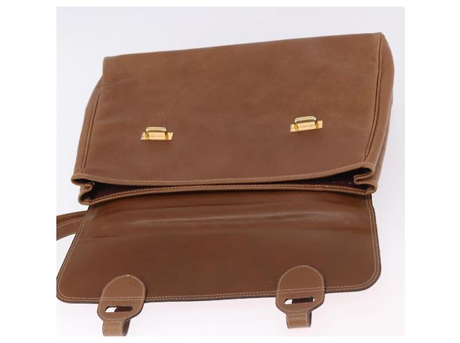 Borsa a mano LOEWE in pelle 2way marrone oro autentica 197164 D'oro - vista 21
