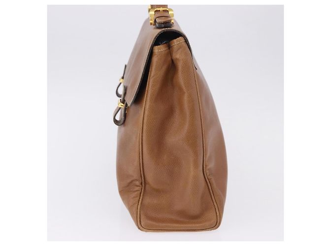 Borsa a mano LOEWE in pelle 2way marrone oro autentica 197164 D'oro - vista 3