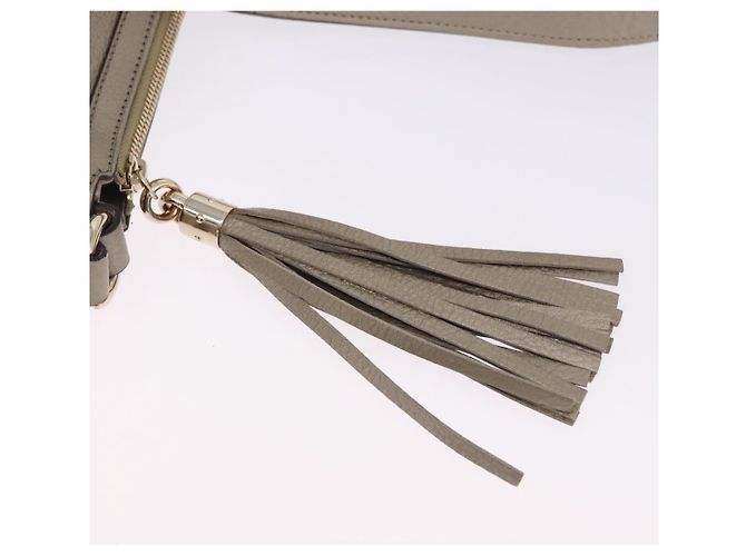 Borsa a tracolla GUCCI Soho in pelle Beige Gold 308361 Auth ka5848V D'oro - vista 10