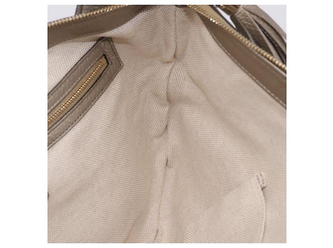 Borsa a tracolla GUCCI Soho in pelle Beige Gold 308361 Auth ka5848V D'oro - vista 18
