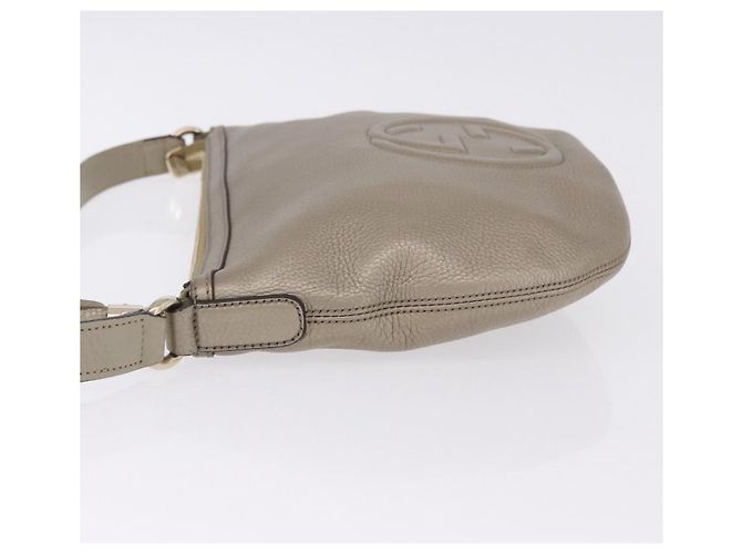 Borsa a tracolla GUCCI Soho in pelle Beige Gold 308361 Auth ka5848V D'oro - vista 4