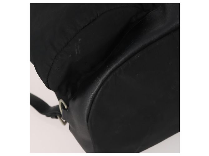 Zaino PRADA Nylon Black Silver Auth mr2851 Nero Argento - vista 17