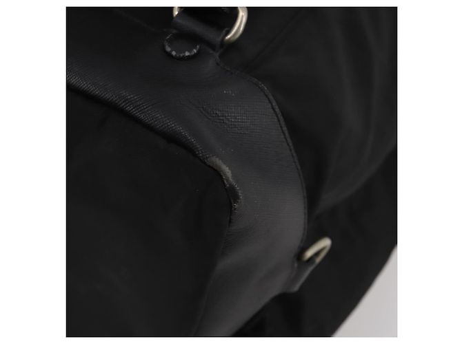 Zaino PRADA Nylon Black Silver Auth mr2851 Nero Argento - vista 18