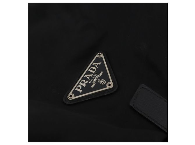 Zaino PRADA Nylon Black Silver Auth mr2851 Nero Argento - vista 19