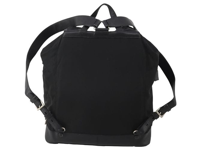 Zaino PRADA Nylon Black Silver Auth mr2851 Nero Argento - vista 2