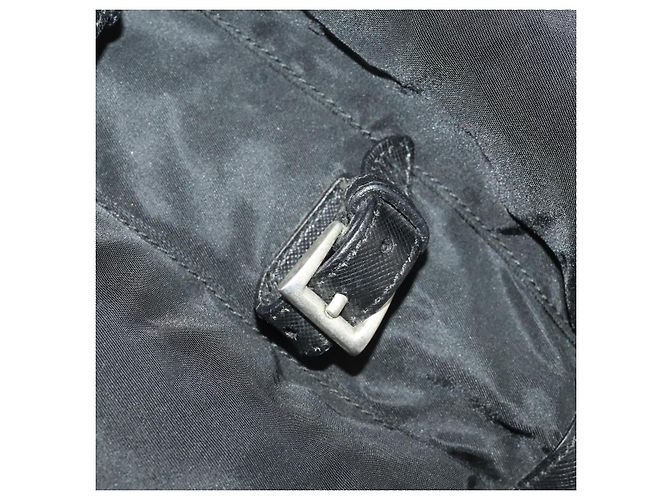 Zaino PRADA Nylon Black Silver Auth mr2851 Nero Argento - vista 20