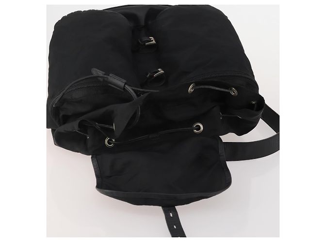 Zaino PRADA Nylon Black Silver Auth mr2851 Nero Argento - vista 22