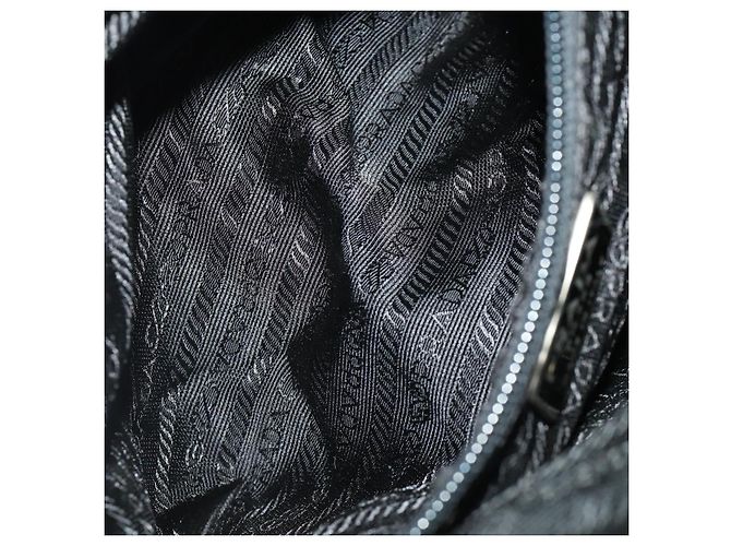 Zaino PRADA Nylon Black Silver Auth mr2851 Nero Argento - vista 27