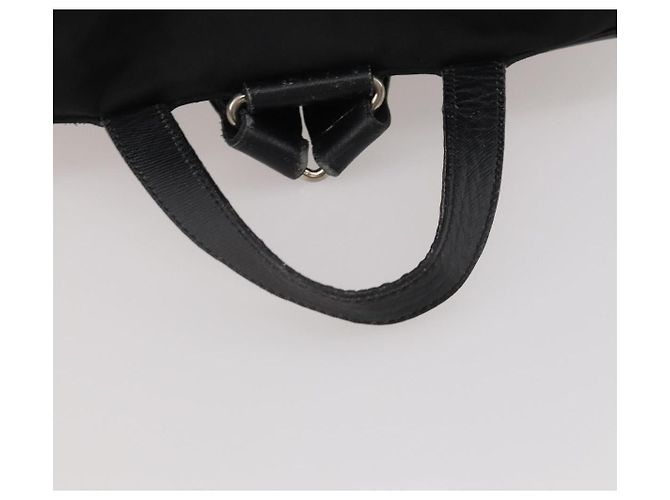 Zaino PRADA Nylon Black Silver Auth mr2851 Nero Argento - vista 7