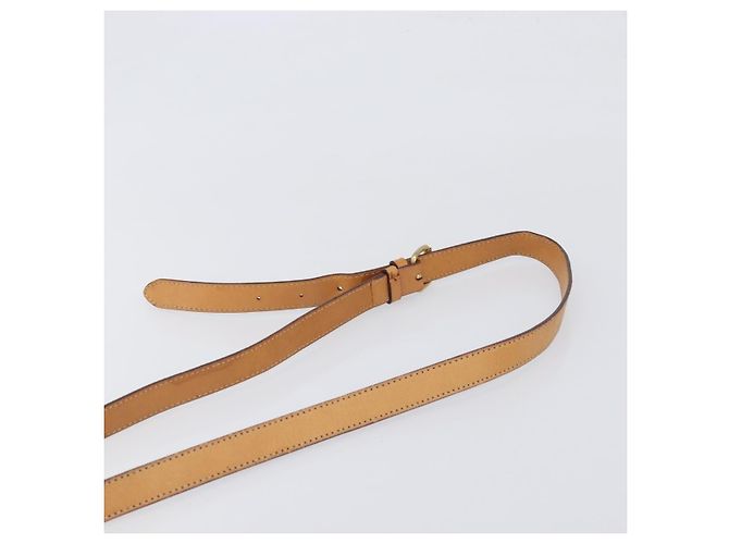 Céline Borsa a tracolla CELINE Macadam Canvas PVC Beige Gold Auth 196864 D'oro - vista 8