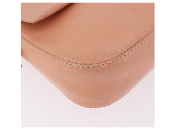 Borsa a tracolla FENDI Mamma Baguette in pelle rosa e oro Auth yk20830SAM - vista 15