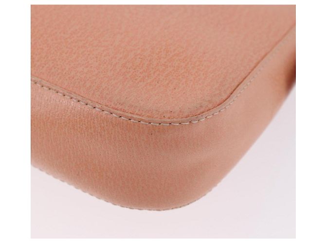 Borsa a tracolla FENDI Mamma Baguette in pelle rosa e oro Auth yk20830SAM - vista 18