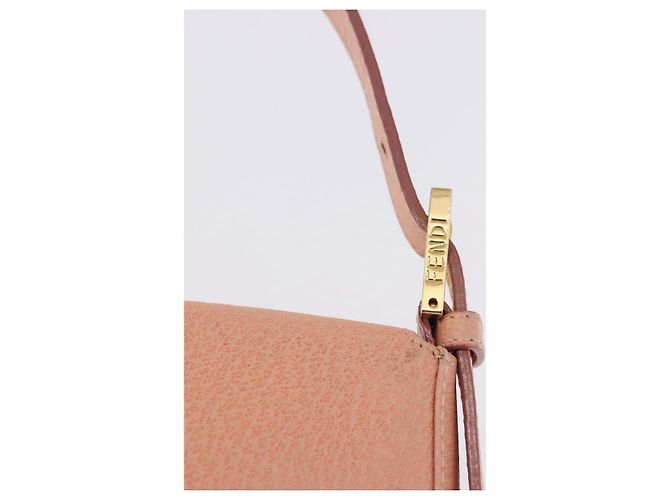 Borsa a tracolla FENDI Mamma Baguette in pelle rosa e oro Auth yk20830SAM - vista 19