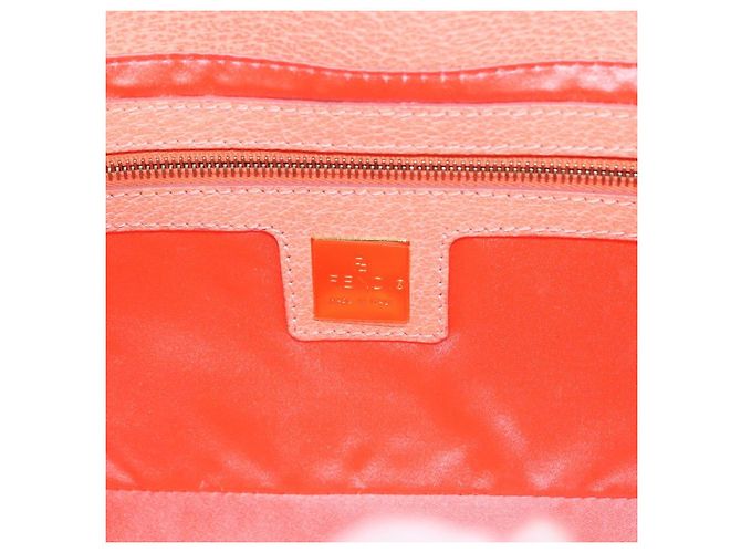 Borsa a tracolla FENDI Mamma Baguette in pelle rosa e oro Auth yk20830SAM - vista 22
