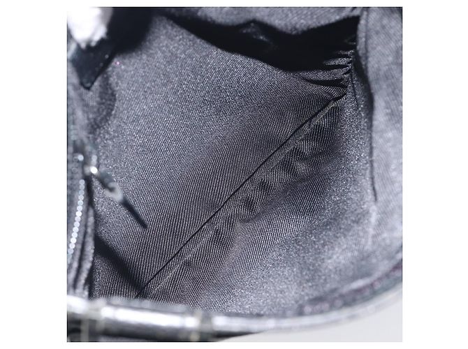 Borsa a tracolla GUCCI GG Canvas Nero Argento 27639 Auth mr2854 - vista 10
