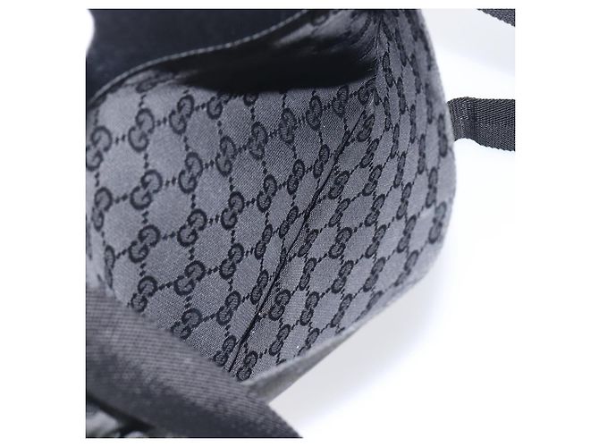 Borsa a tracolla GUCCI GG Canvas Nero Argento 27639 Auth mr2854 - vista 11