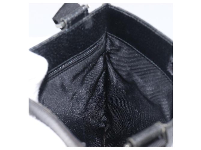 Borsa a tracolla GUCCI GG Canvas Nero Argento 27639 Auth mr2854 - vista 19