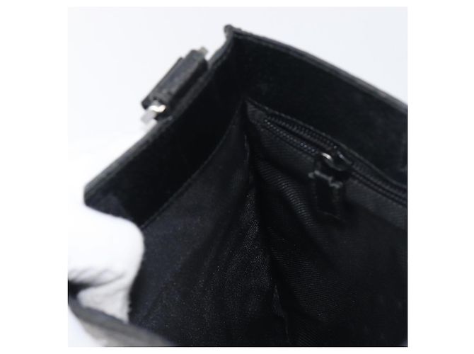Borsa a tracolla GUCCI GG Canvas Nero Argento 27639 Auth mr2854 - vista 20