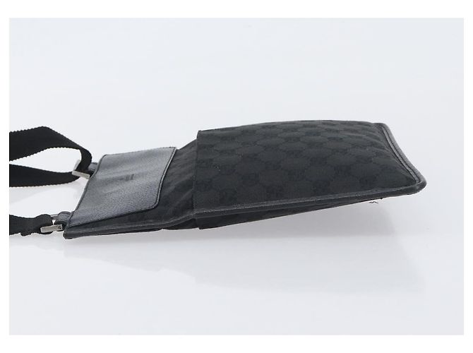 Borsa a tracolla GUCCI GG Canvas Nero Argento 27639 Auth mr2854 - vista 4