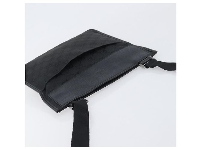 Borsa a tracolla GUCCI GG Canvas Nero Argento 27639 Auth mr2854 - vista 6