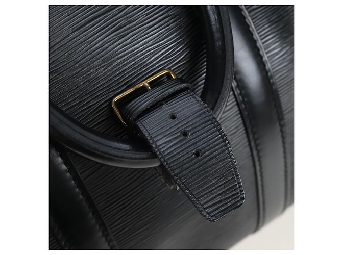 LOUIS VUITTON Epi Keepall 45 Boston Bag Black M42972 LV Auth 199574V Nero - vista 18