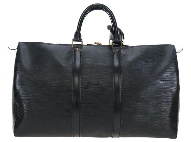LOUIS VUITTON Epi Keepall 45 Boston Bag Black M42972 LV Auth 199574V Nero - vista 2