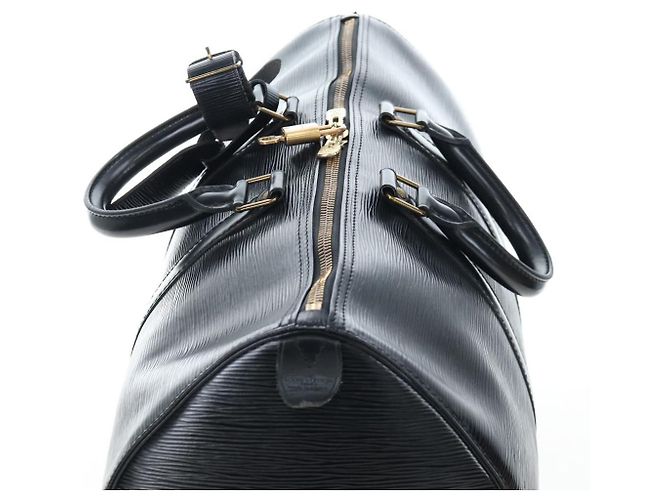 LOUIS VUITTON Epi Keepall 45 Boston Bag Black M42972 LV Auth 199574V Nero - vista 6
