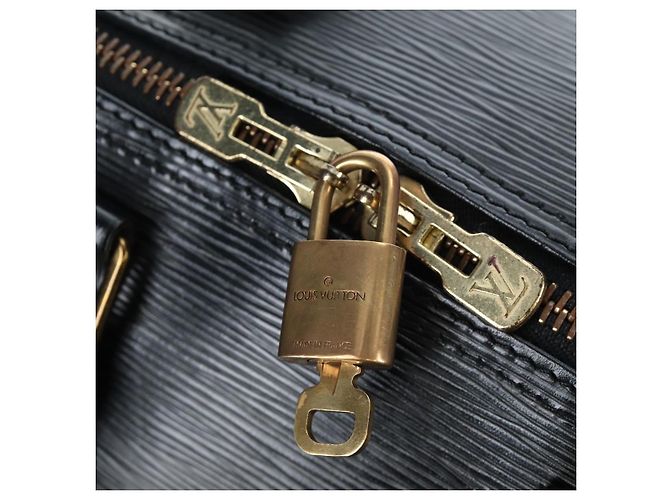 LOUIS VUITTON Epi Keepall 45 Boston Bag Black M42972 LV Auth 199574V Nero - vista 9