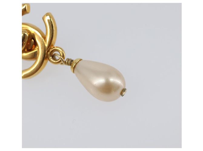 Orecchini CHANEL Turn Lock metallo Gold CC Auth 199733V D'oro - vista 17